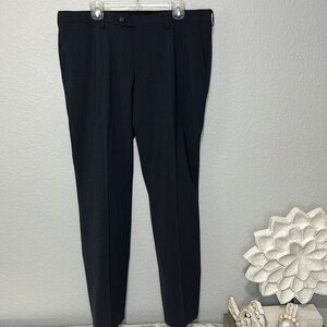 Bartorelli Napoli Super 140’s Australian Wool Gray Flat Front 38R